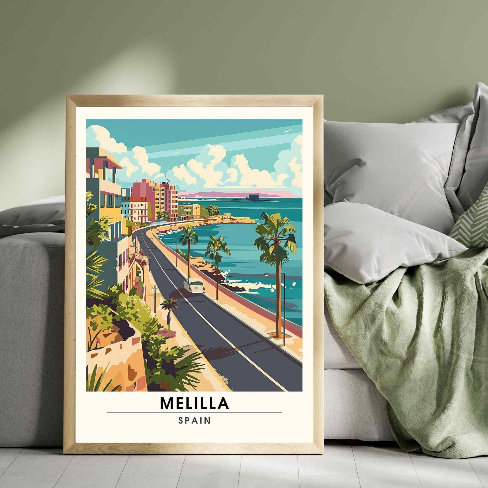 Affiche Melilla, Espagne | Affiche e voyage Melilla | Impression Melilla