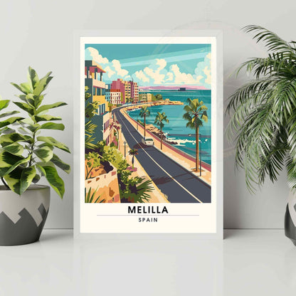 Affiche Melilla, Espagne | Affiche e voyage Melilla | Impression Melilla