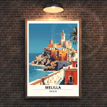 Affiche Melilla, Espagne | Affiche e voyage Melilla | Impression Espagne