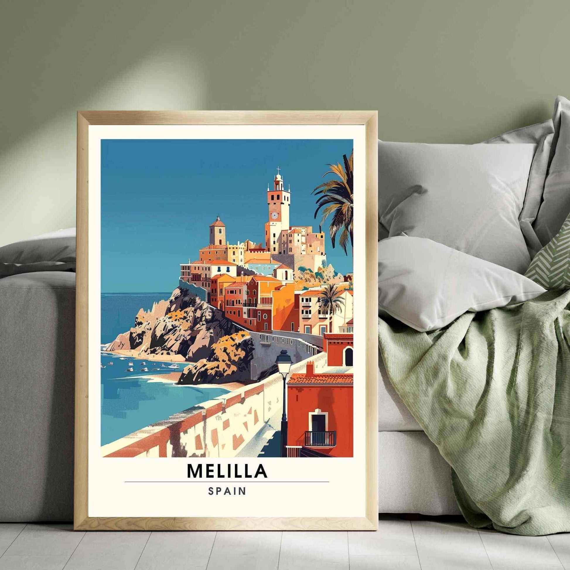 Affiche Melilla, Espagne | Affiche e voyage Melilla | Impression Espagne