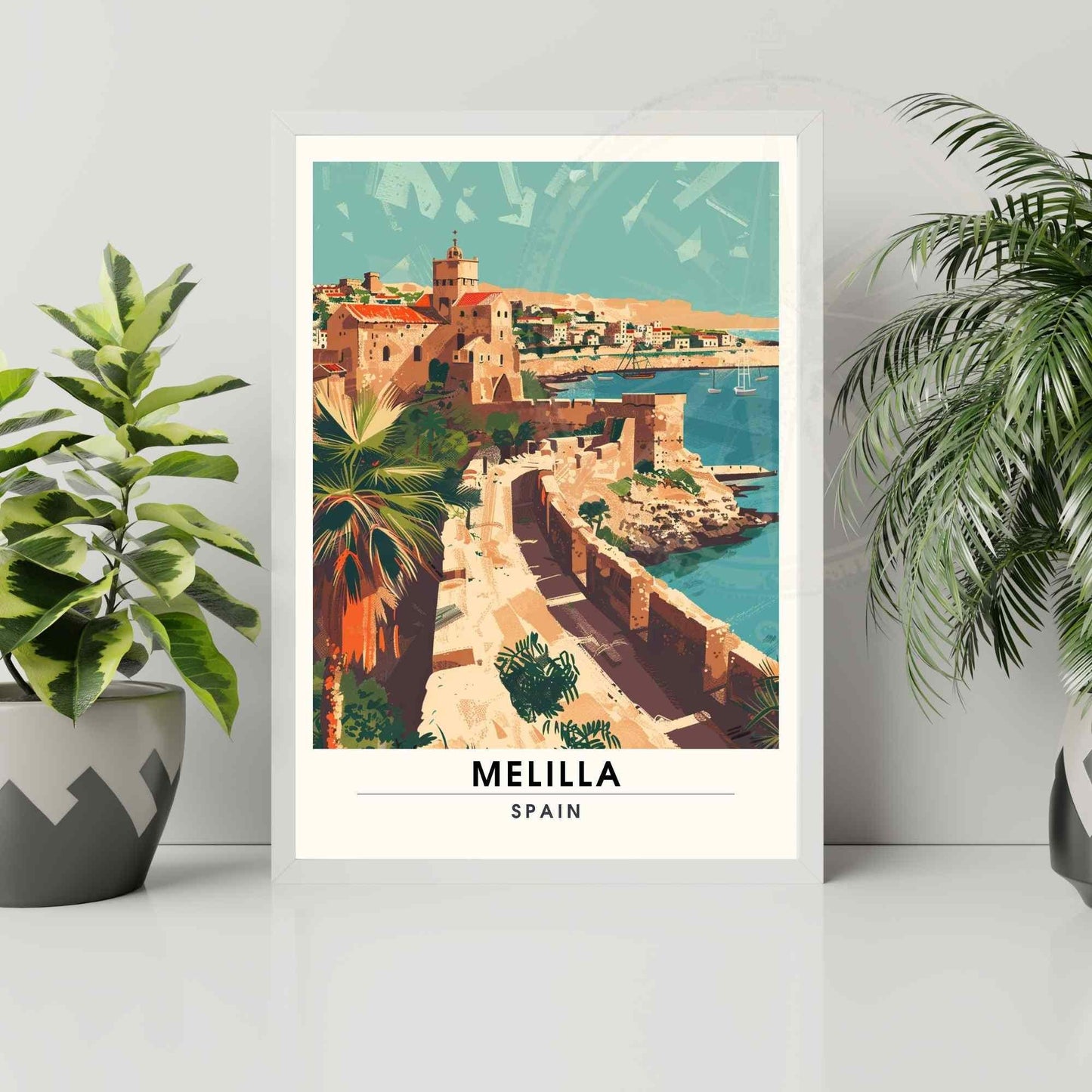 Affiche Melilla, Espagne | Affiche e voyage Melilla | Impression Melilla