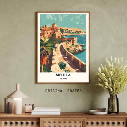 Affiche Melilla, Espagne | Affiche e voyage Melilla | Impression Melilla