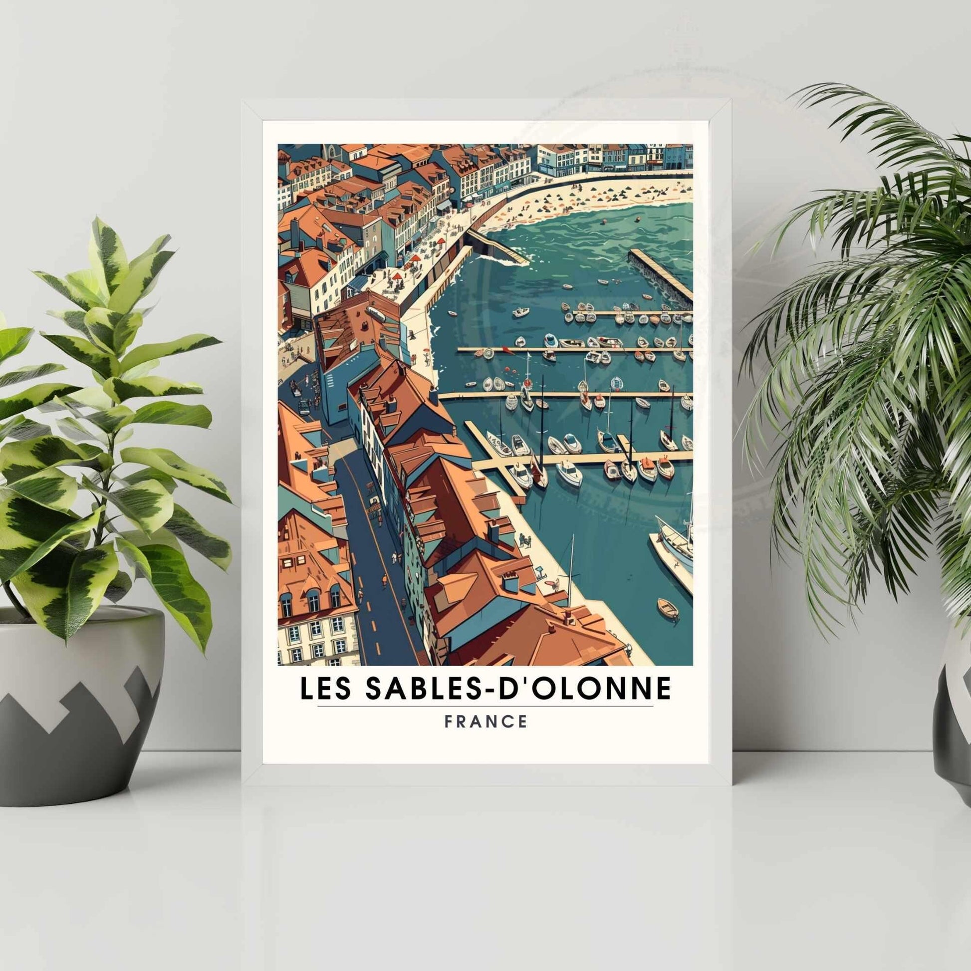 Affiche Les Sables-d'Olonne | Affiche de voyage Les Sables-d'Olonne, France