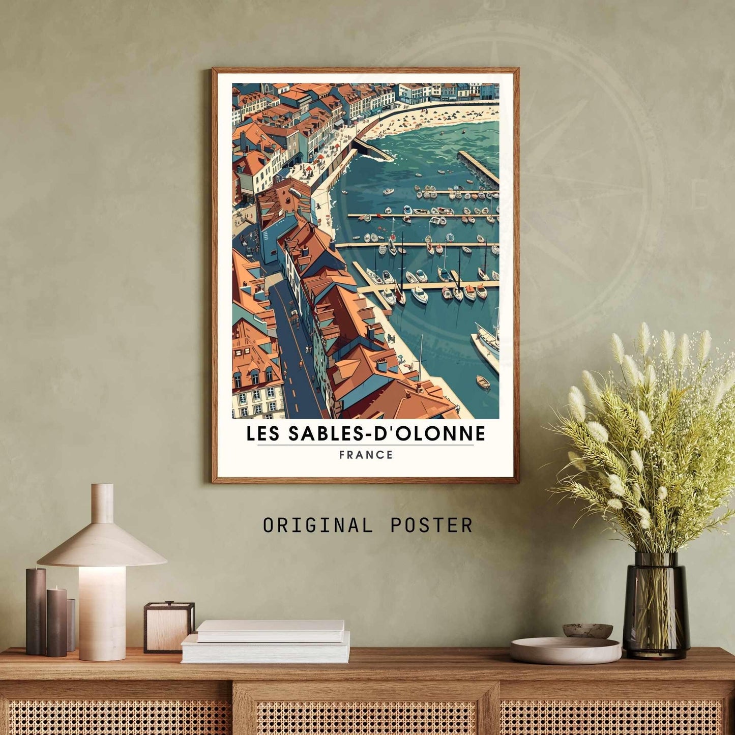 Affiche Les Sables-d'Olonne | Affiche de voyage Les Sables-d'Olonne, France