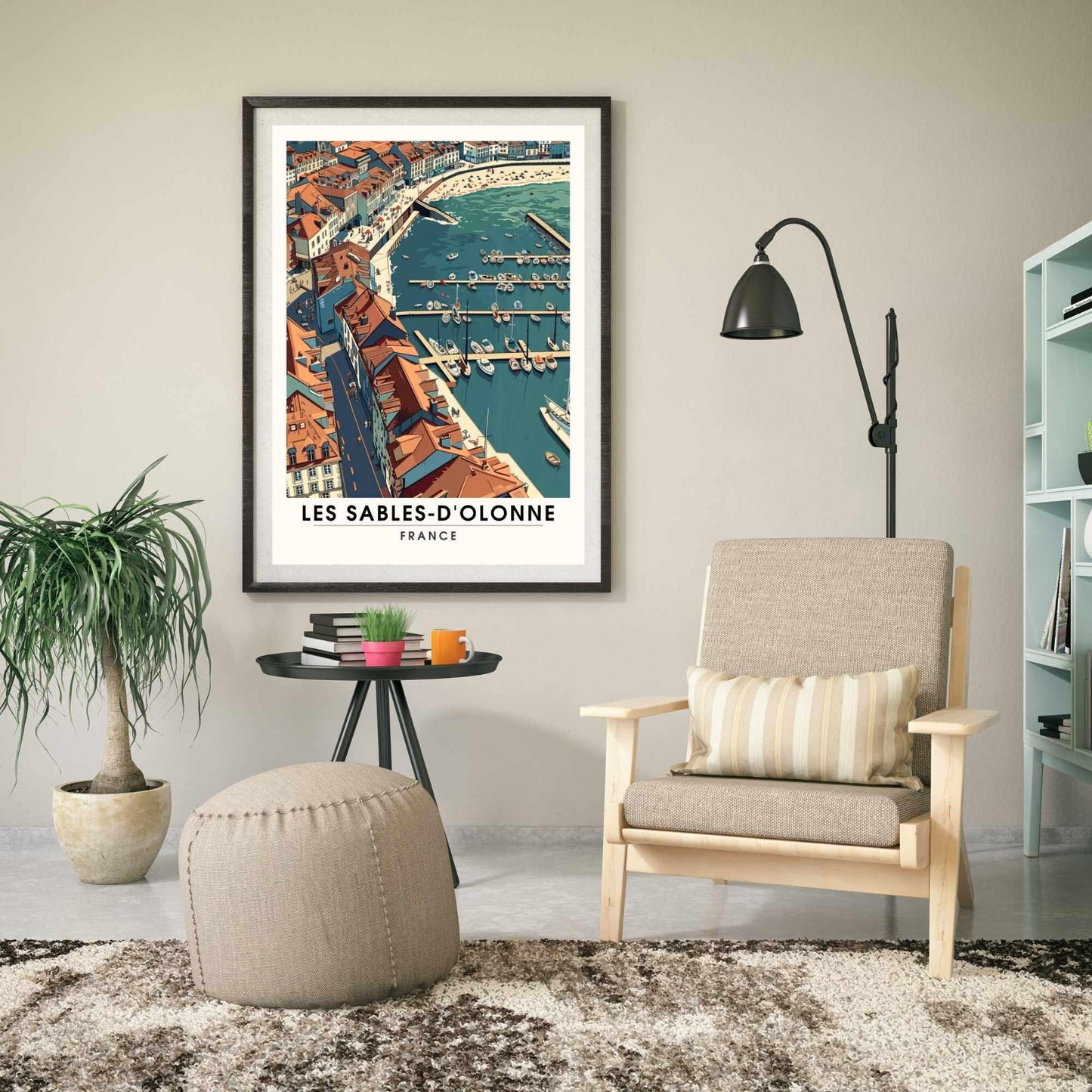 Affiche Les Sables-d'Olonne | Affiche de voyage Les Sables-d'Olonne, France