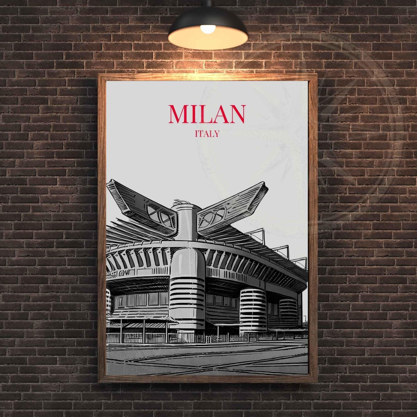 Affiche Milan, Italie | Affiche stade de San Siro | Impression Milan