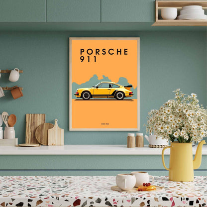 impression Porsche 911 | Affiche Porsche 911 | Impression voiture mythique