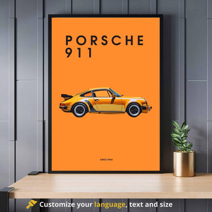 impression Porsche 911 | Affiche Porsche 911 | Impression voiture mythique