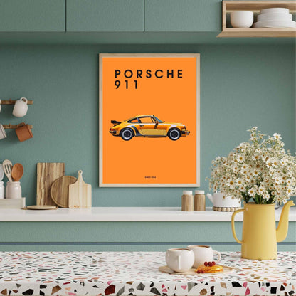 impression Porsche 911 | Affiche Porsche 911 | Impression voiture mythique