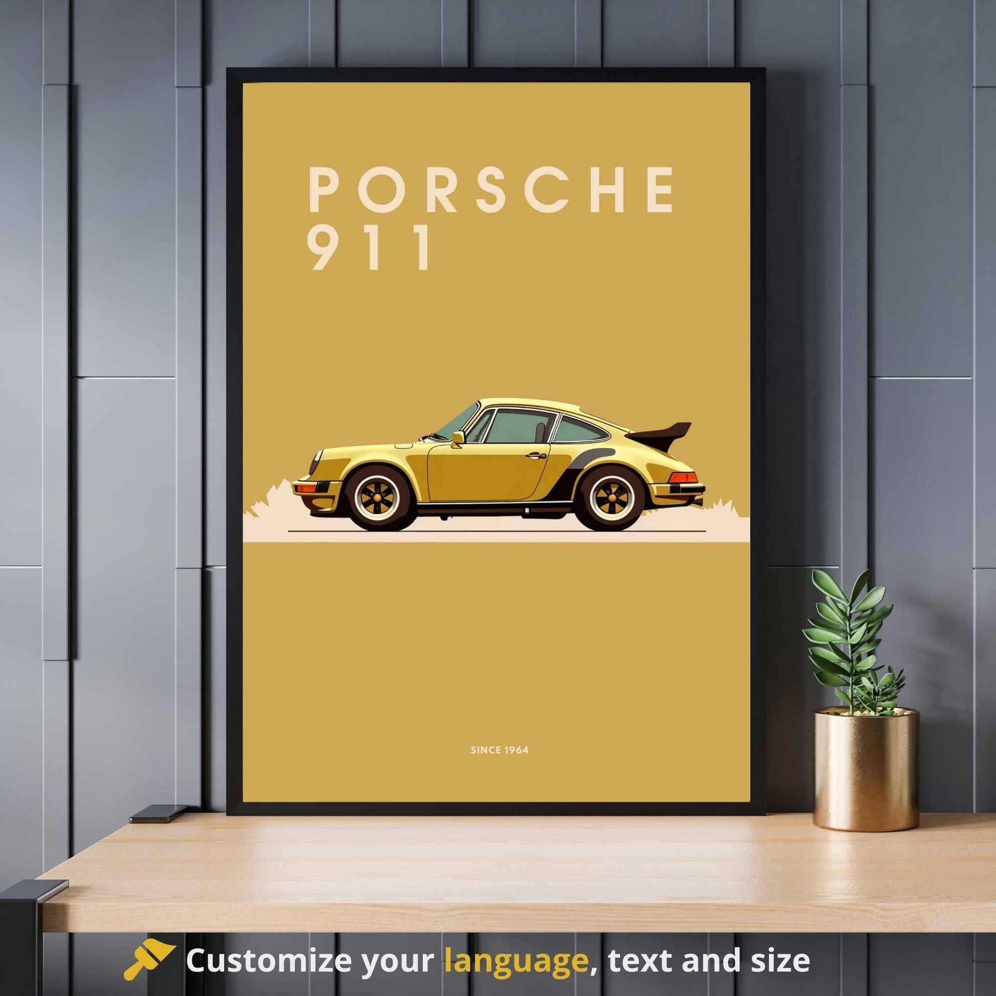 impression Porsche 911 | Affiche Porsche 911 | Impression voiture mythique