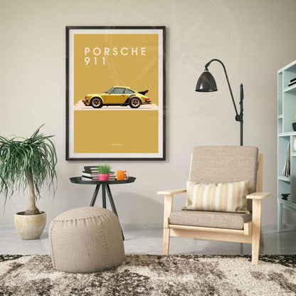 impression Porsche 911 | Affiche Porsche 911 | Impression voiture mythique