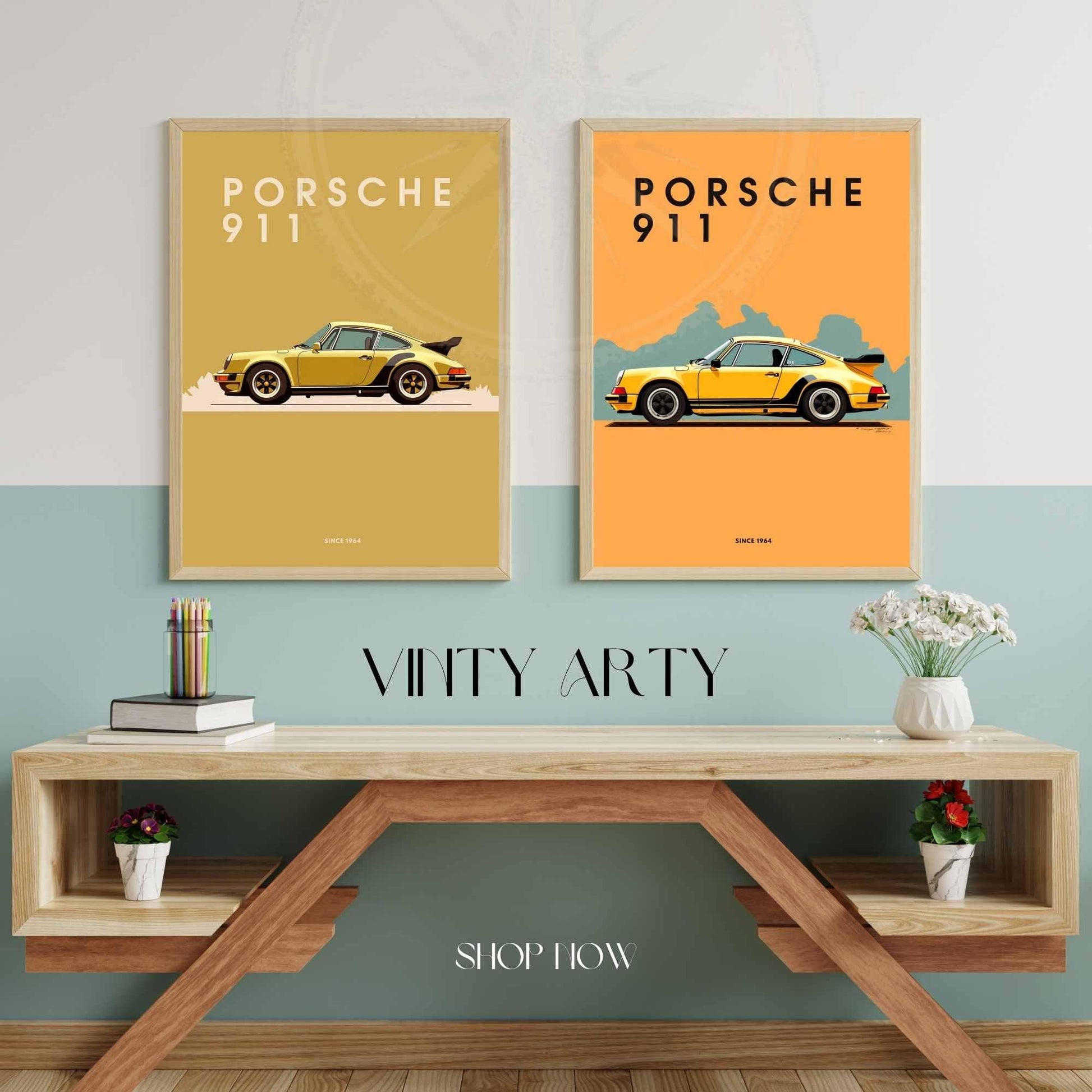 impression Porsche 911 | Affiche Porsche 911 | Impression voiture mythique