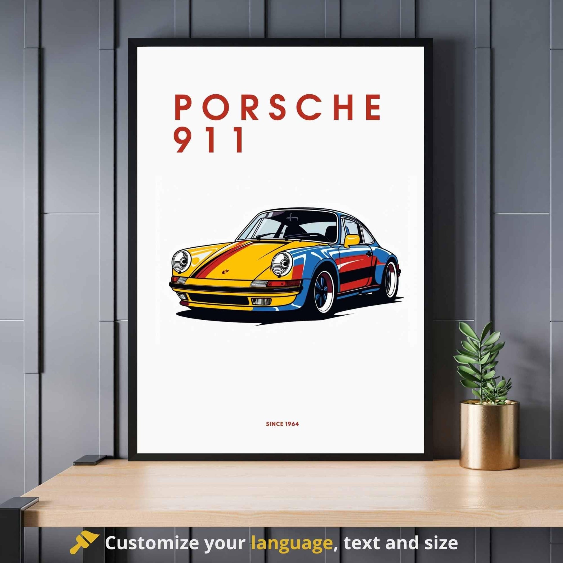 impression Porsche 911 | Affiche Porsche 911 | Impression voiture mythique