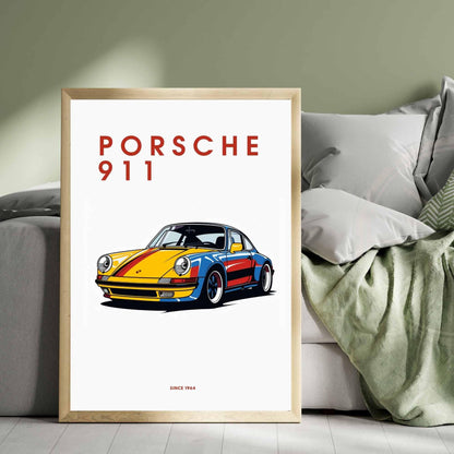 impression Porsche 911 | Affiche Porsche 911 | Impression voiture mythique