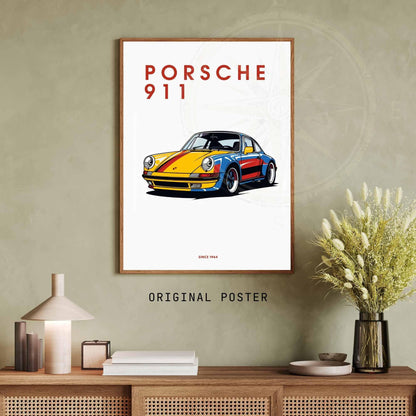 impression Porsche 911 | Affiche Porsche 911 | Impression voiture mythique