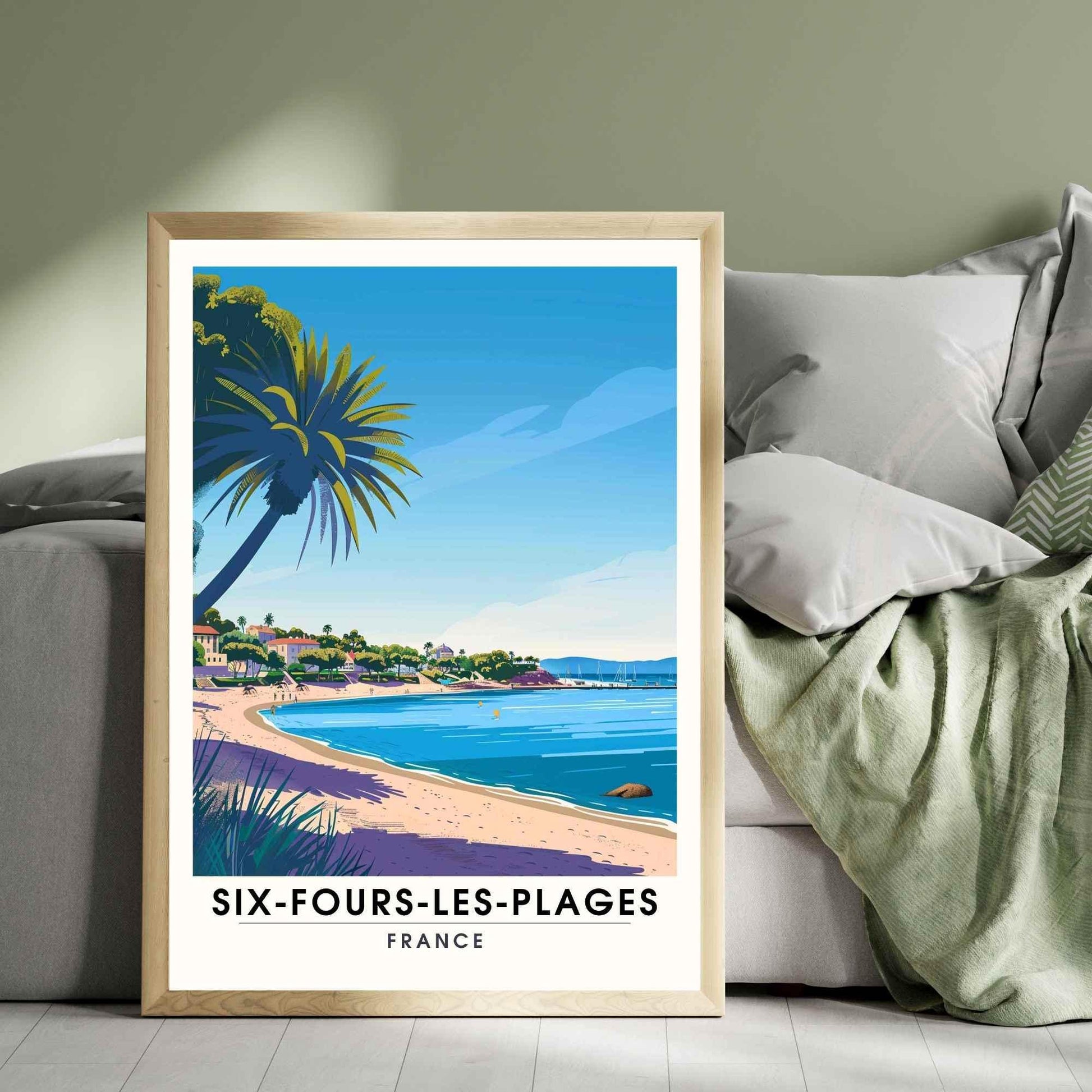 Affiche Six-Fours-les-Plages, France - Impression Six-Fours-les-Plages