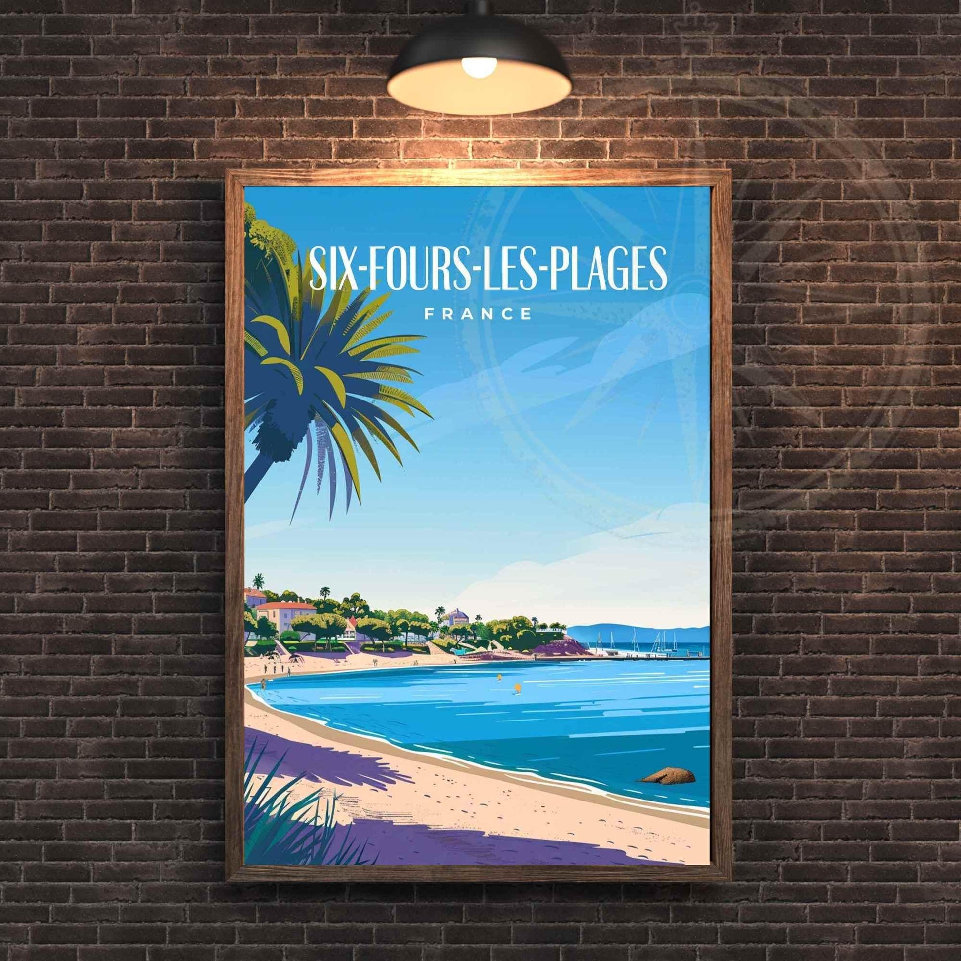 Affiche Six-Fours-les-Plages, France - Impression Six-Fours-les-Plages