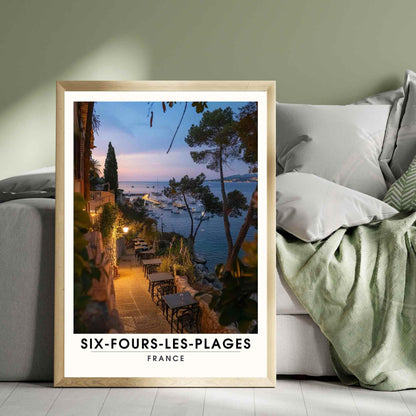 Affiche Six-Fours-les-Plages, France - Impression Six-Fours-les-Plages, cote d'azur