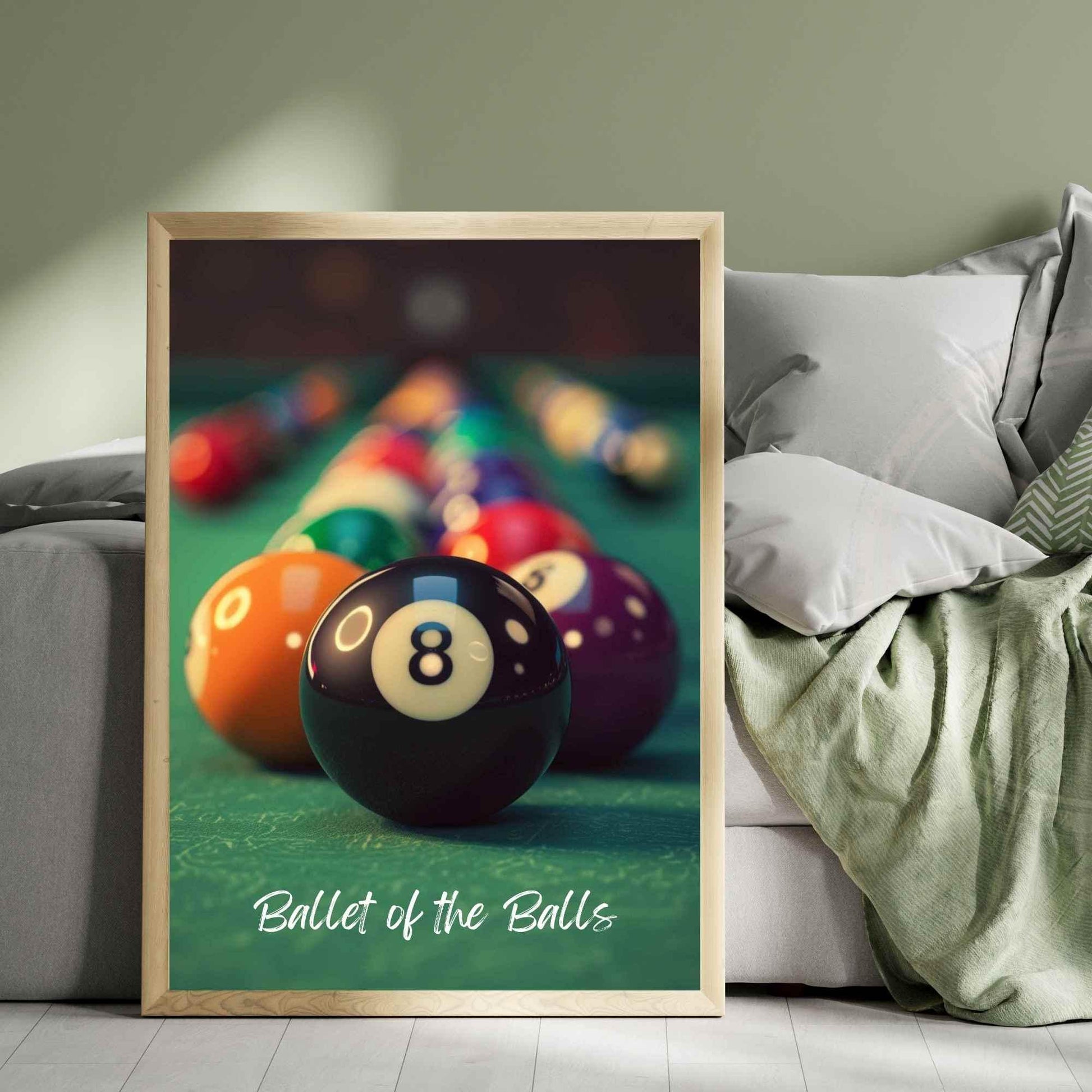 Affiche Billard - Impression Billards - La symphonie des boules