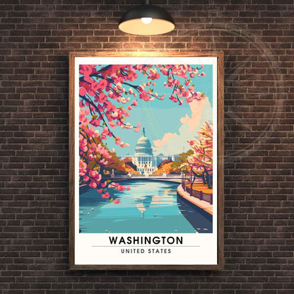Affiche Washington | Impression Washington, USA