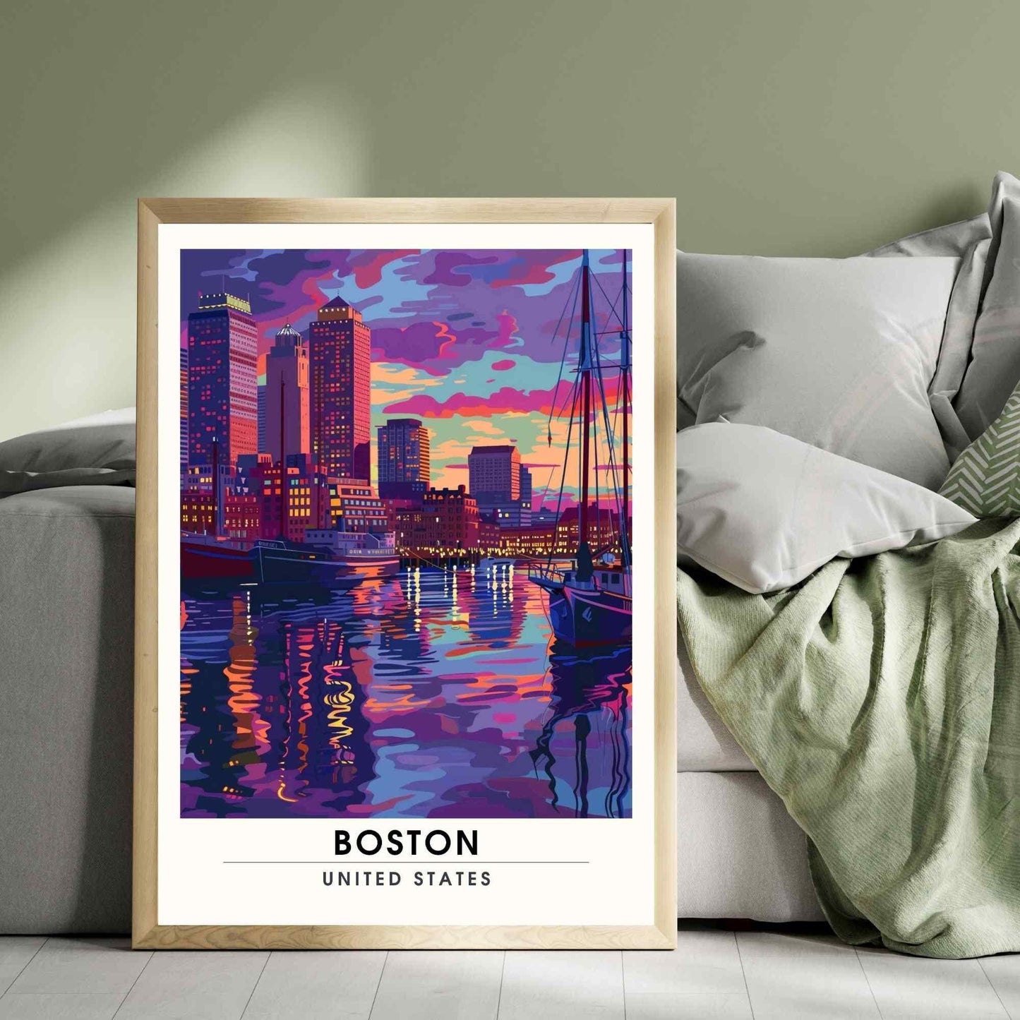 Affiche Boston, Massachusetts | Impression de voyage Boston