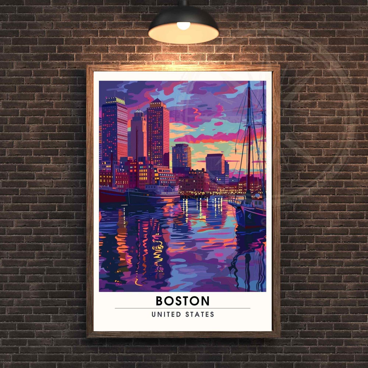 Affiche Boston, Massachusetts | Impression de voyage Boston