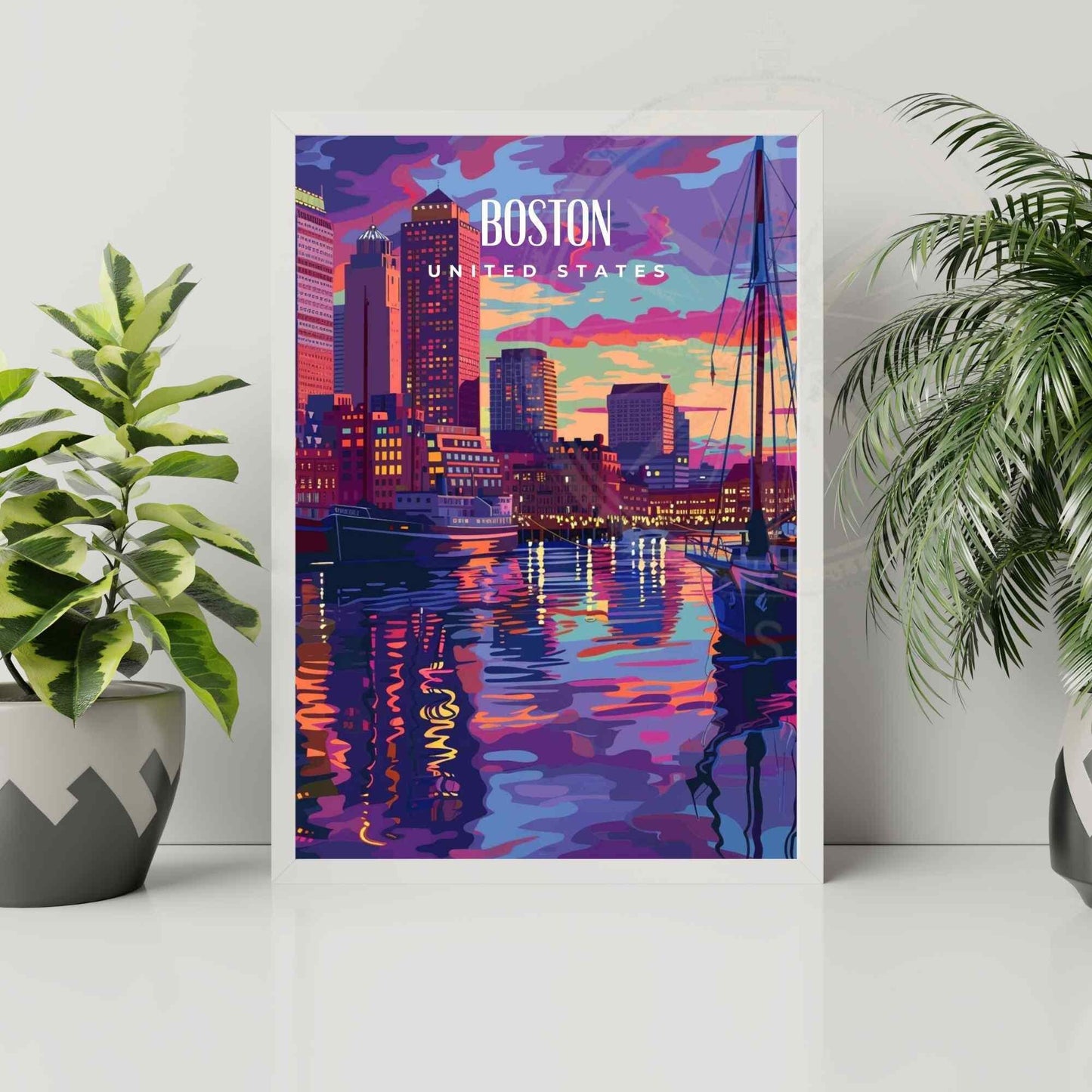 Affiche Boston, Massachusetts | Impression de voyage Boston