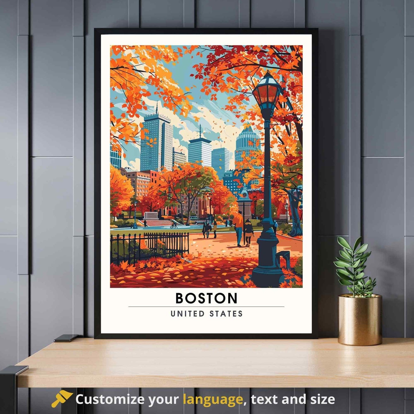 Boston Public Garden poster