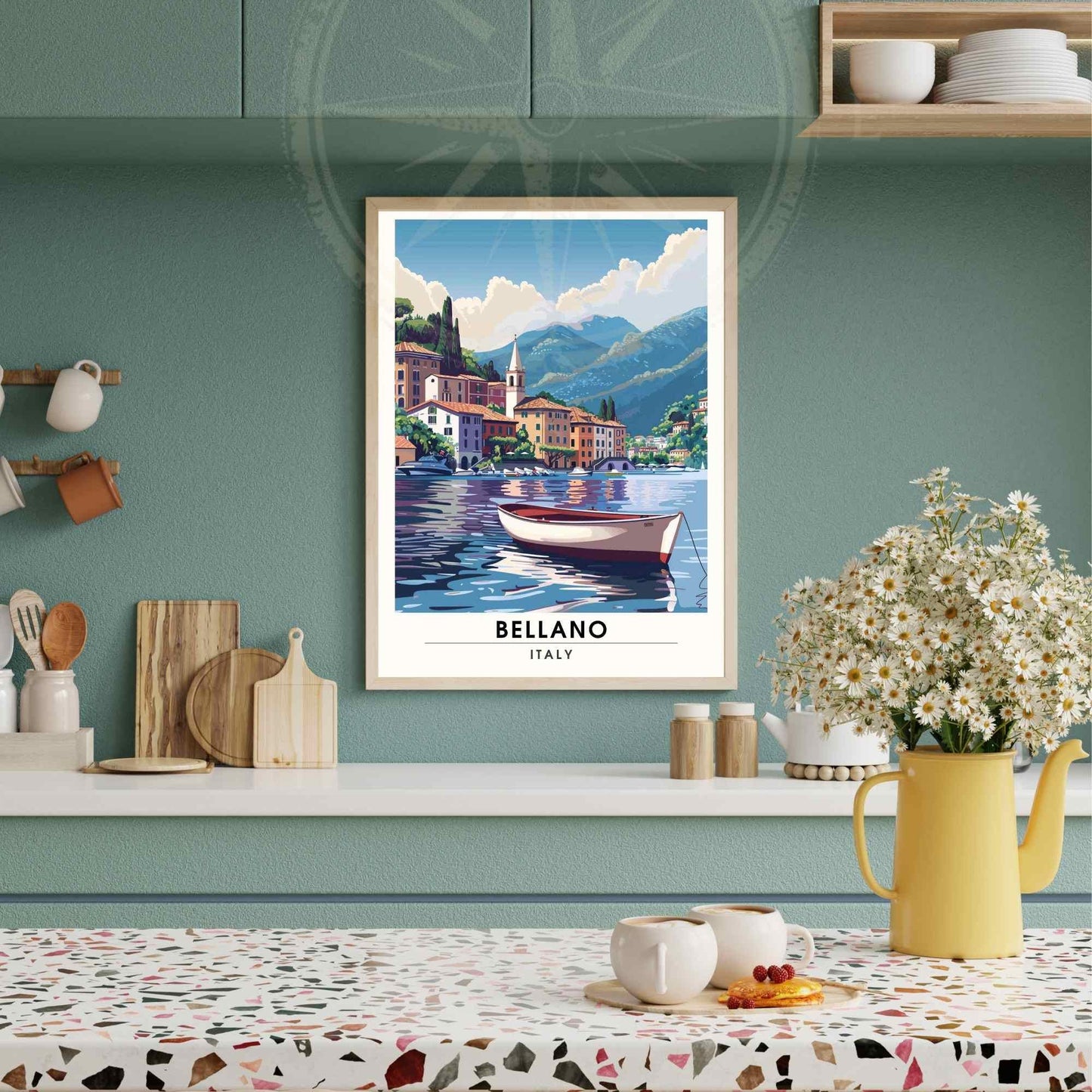 Affiche Bellano | Impression Bellano, italie | Affiche Lac de Côme