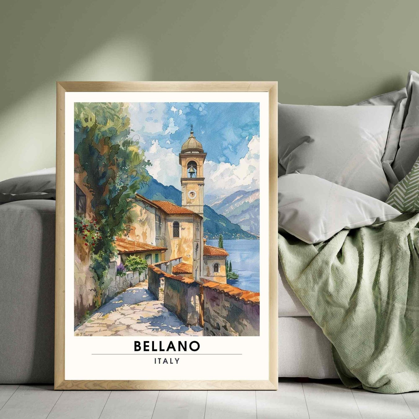 Affiche Bellano | Impression Bellano, italie | Affiche Lac de Côme