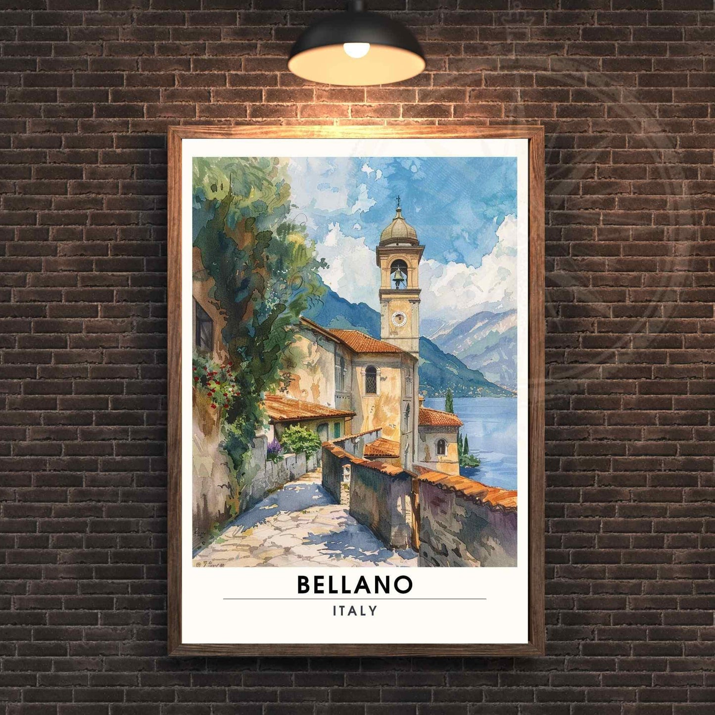 Affiche Bellano | Impression Bellano, italie | Affiche Lac de Côme