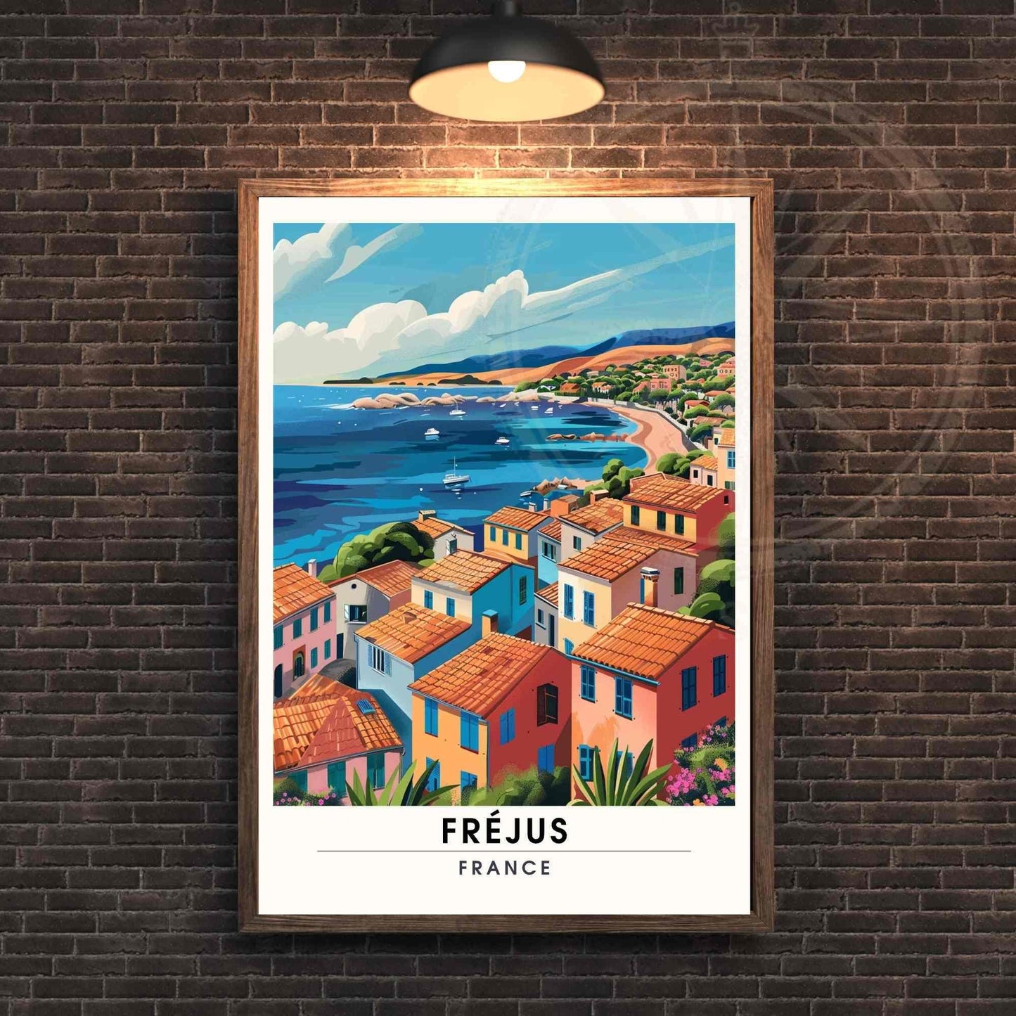 Affiche Fréjus, France - Impression Fréjus - affiche Côte d'Azur