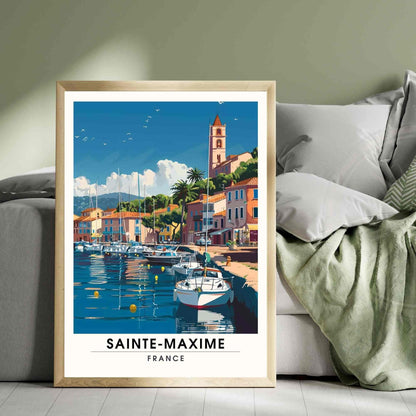 Affiche Sainte-Maxime, France - Impression Sainte-Maxime - affiche Côte d'Azur