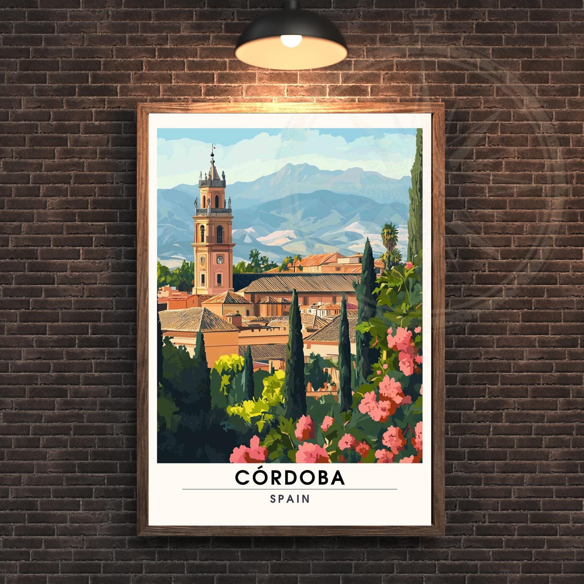 Affiche Cordoue | Impression Cordoue, Espagne | Impression de voyage Espagne