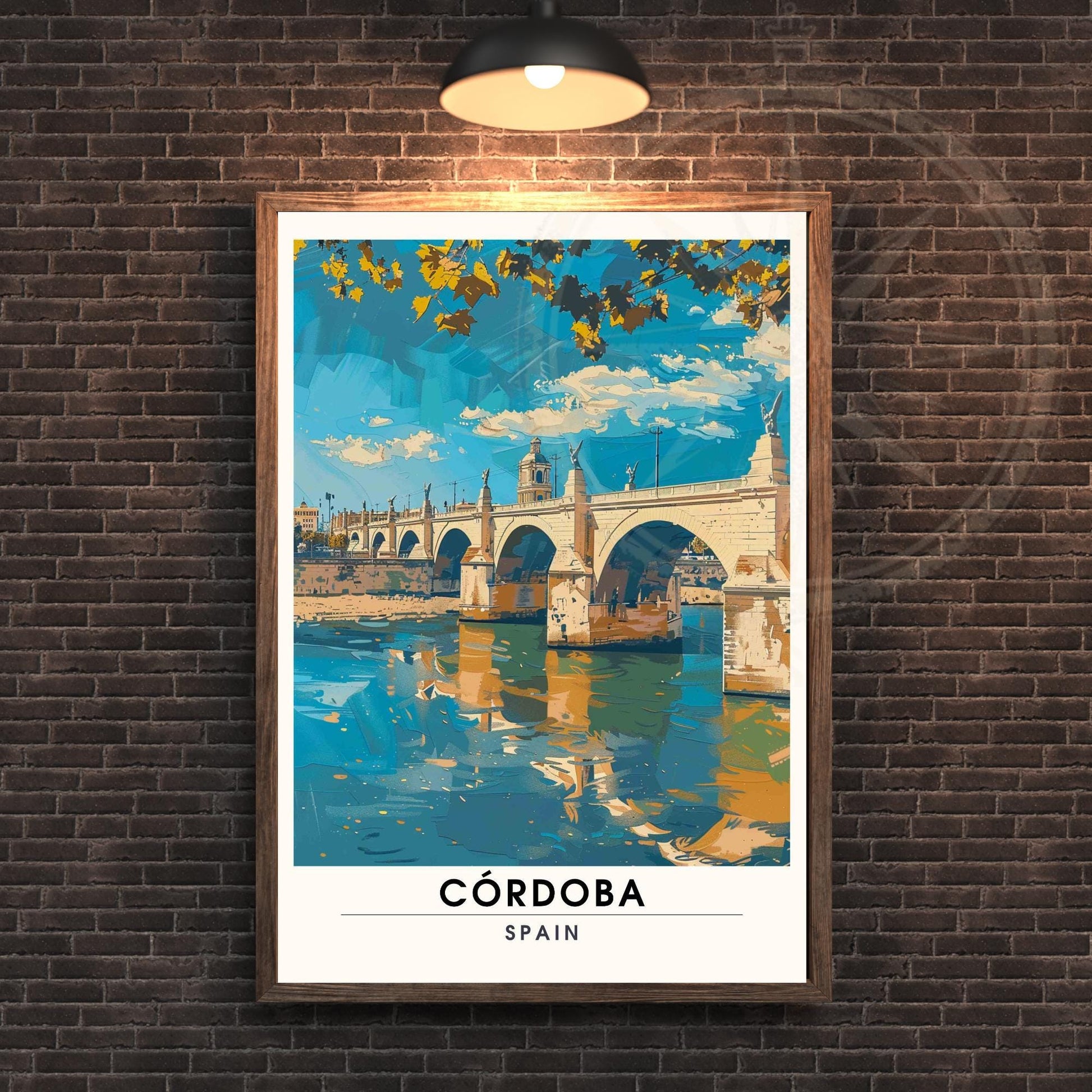 Affiche Cordoue | Impression Cordoue, Espagne | Impression de voyage Espagne - Pont romain de Cordoue