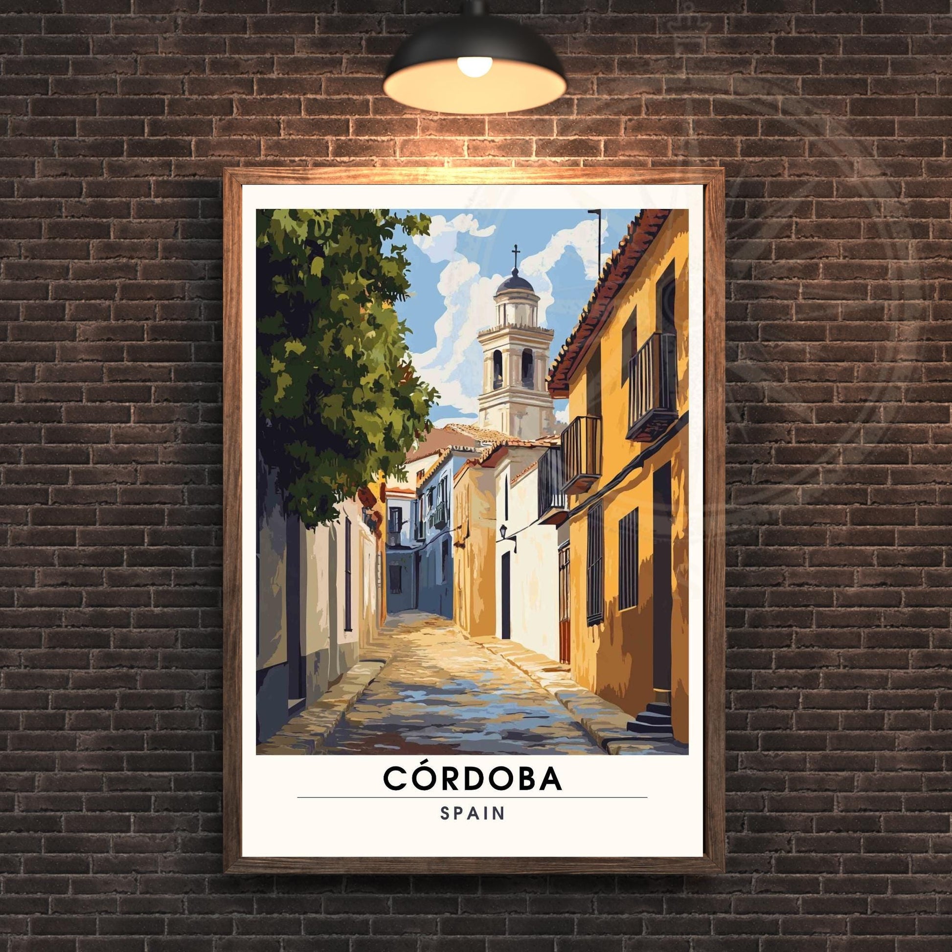 Affiche Cordoue | Impression Cordoue, Espagne | Impression de voyage Espagne - Dans les rues de Cordoue