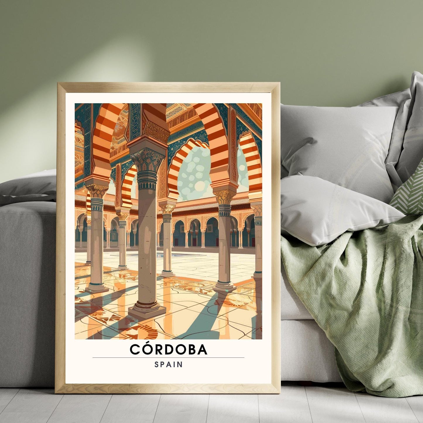 Affiche Cordoue | Impression Cordoue, Espagne | Impression de voyage Espagne - Mosquée cathédrale de Cordoue