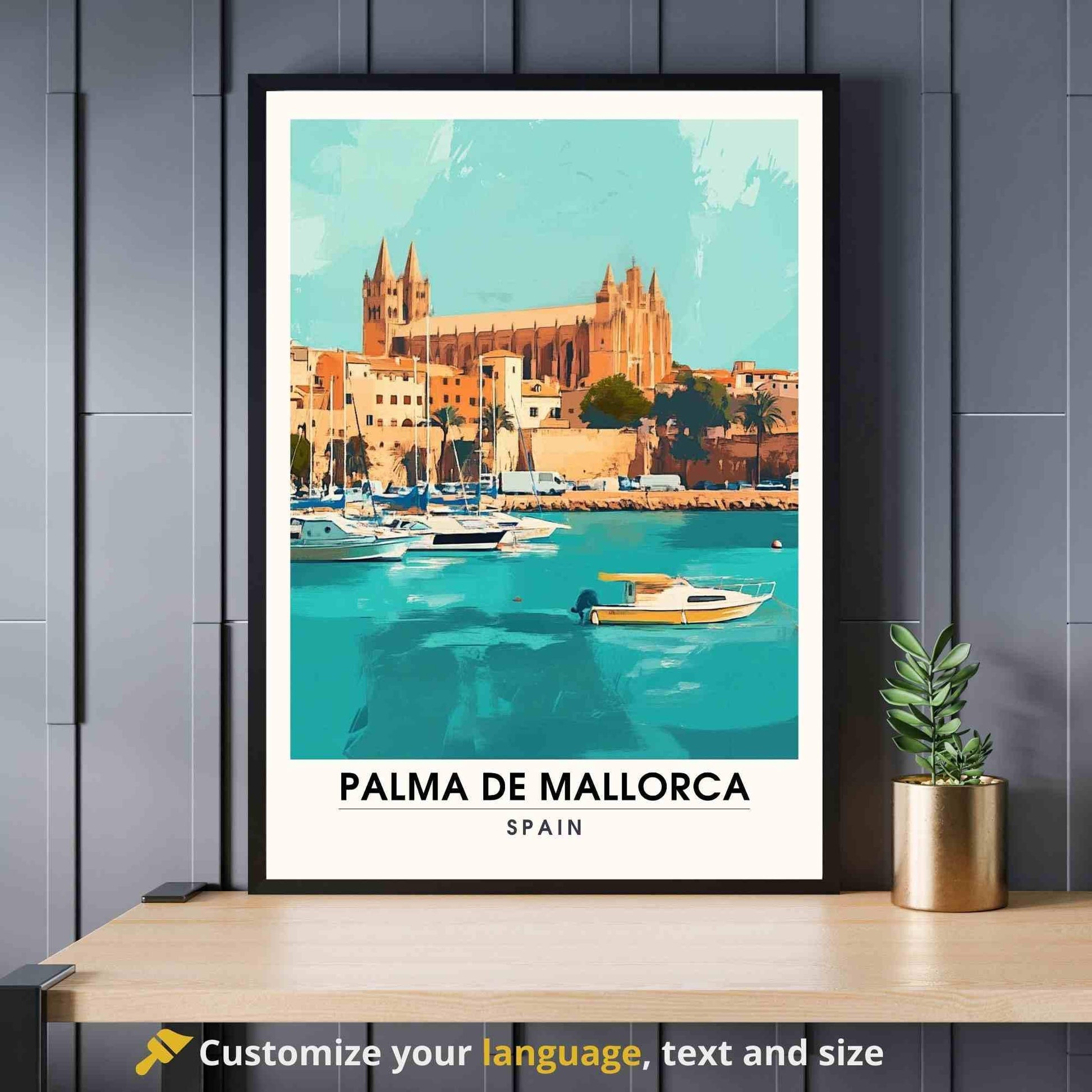 Affiche Palma de Majorque | Impression Palma de Majorque, Espagne - Affiche Majorque