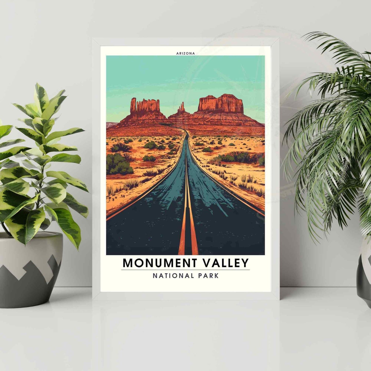 Impression Monument Valley | Affiche de voyage Monument Valley, Arizona