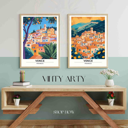 Affiche Vence - Impression Vence - Alpes-Maritimes, France