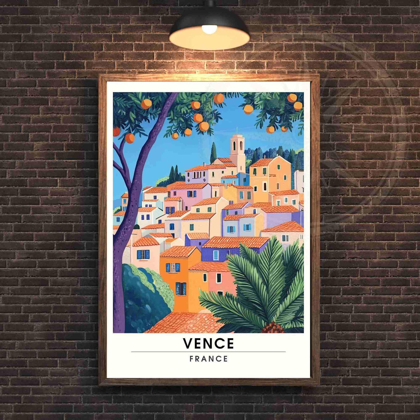 Affiche Vence - Impression Vence - Alpes-Maritimes, France