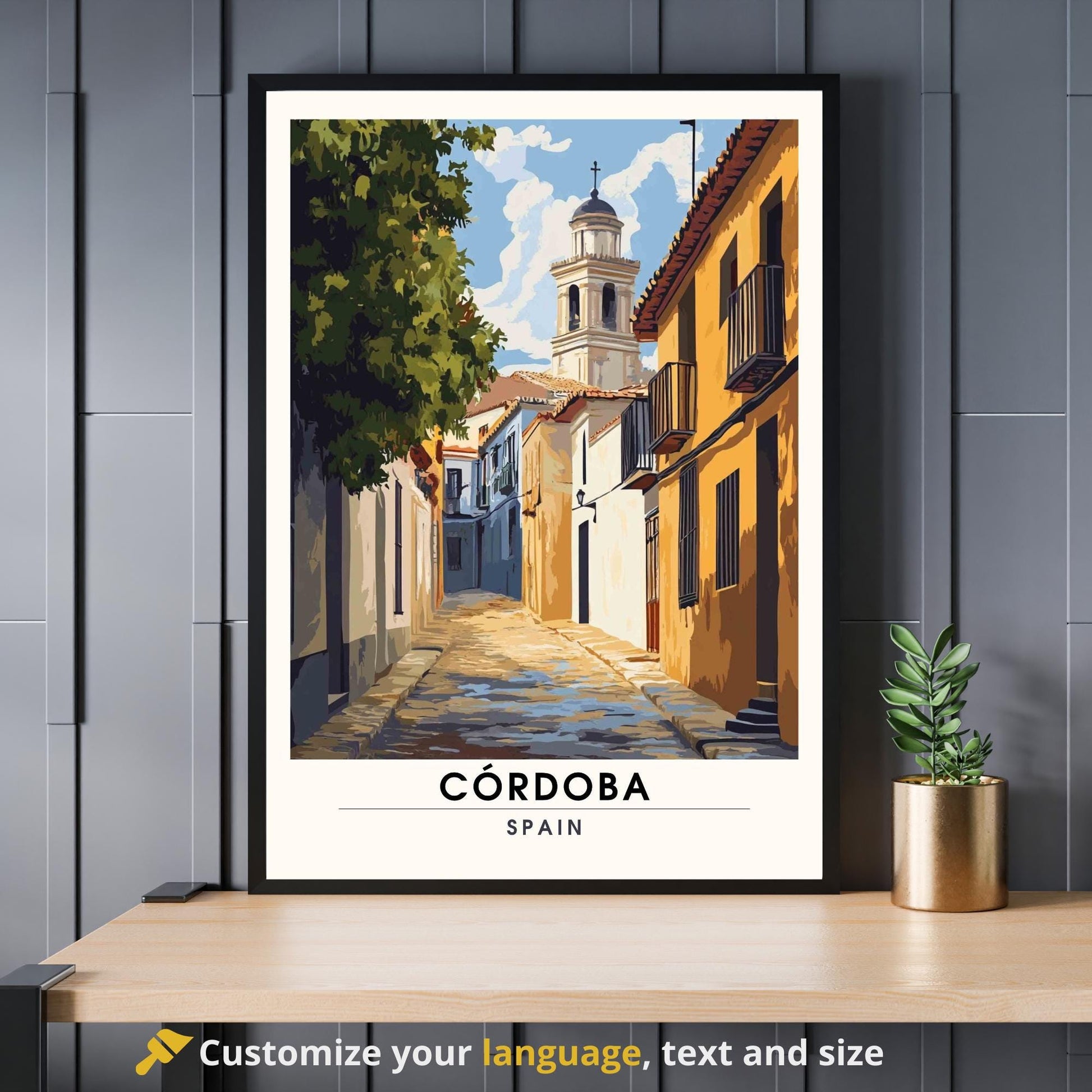 Affiche Cordoue | Impression Cordoue, Espagne | Impression de voyage Espagne - Dans les rues de Cordoue