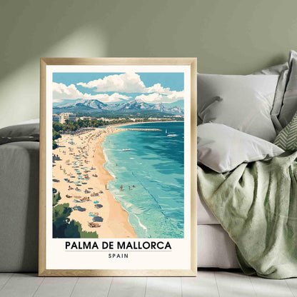 Affiche Palma de Majorque | Impression de voyage Palma de Majorque, Espagne - Affiche Majorque