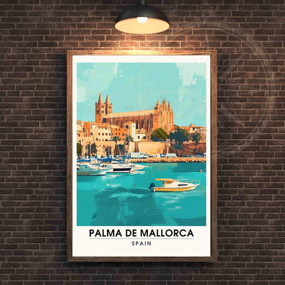 Affiche Palma de Majorque | Impression Palma de Majorque, Espagne - Affiche Majorque