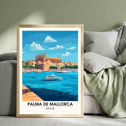 Affiche Palma de Majorque | Impression Palma de Majorque, Espagne - Affiche de voyage Majorque