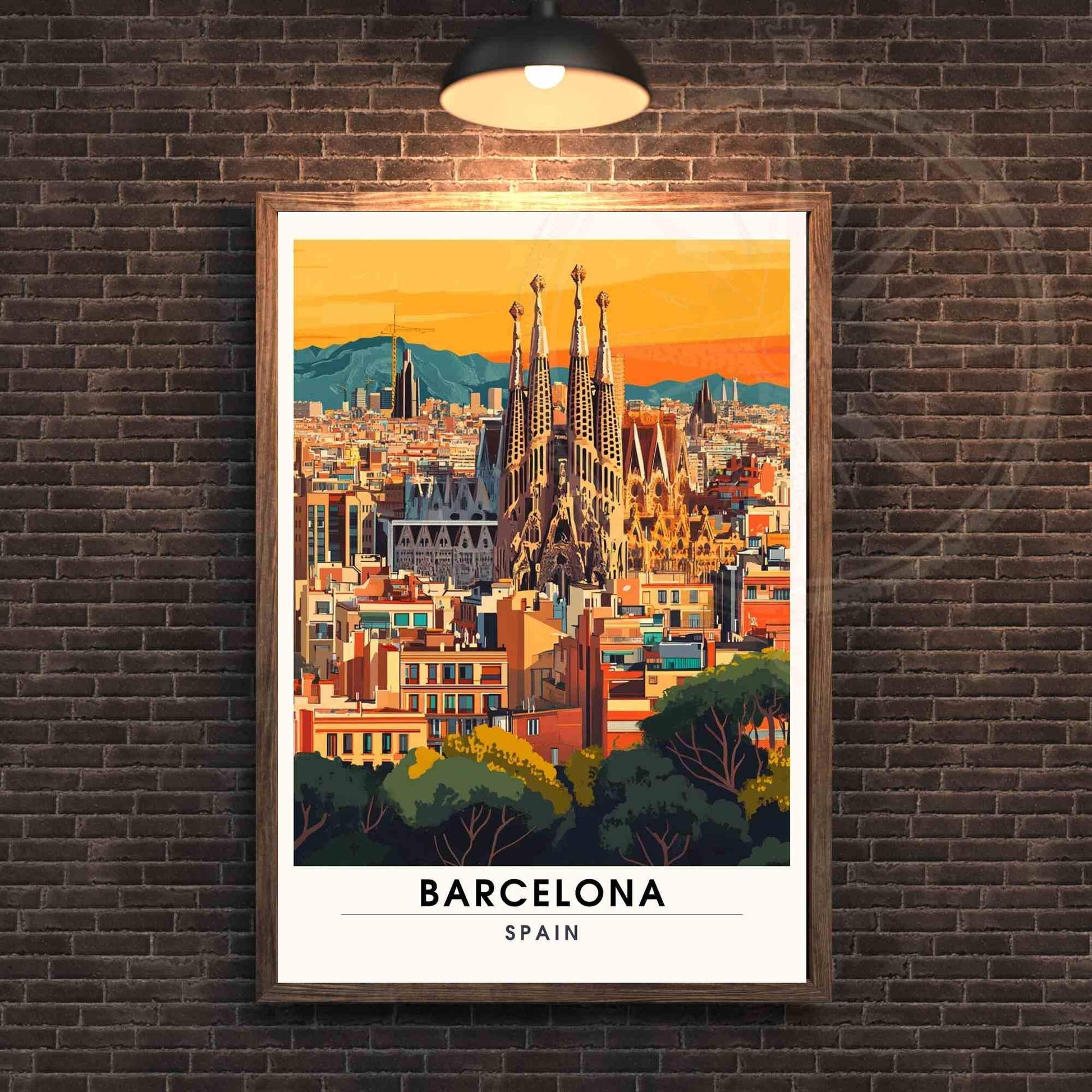 Affiche Barcelone | Impression Barcelone, Espagne