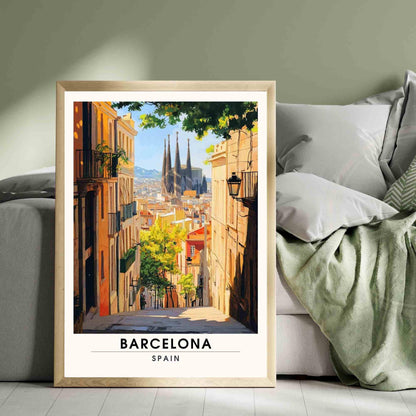 Affiche Barcelone | Impression Barcelone, Espagne - Sagrada Família