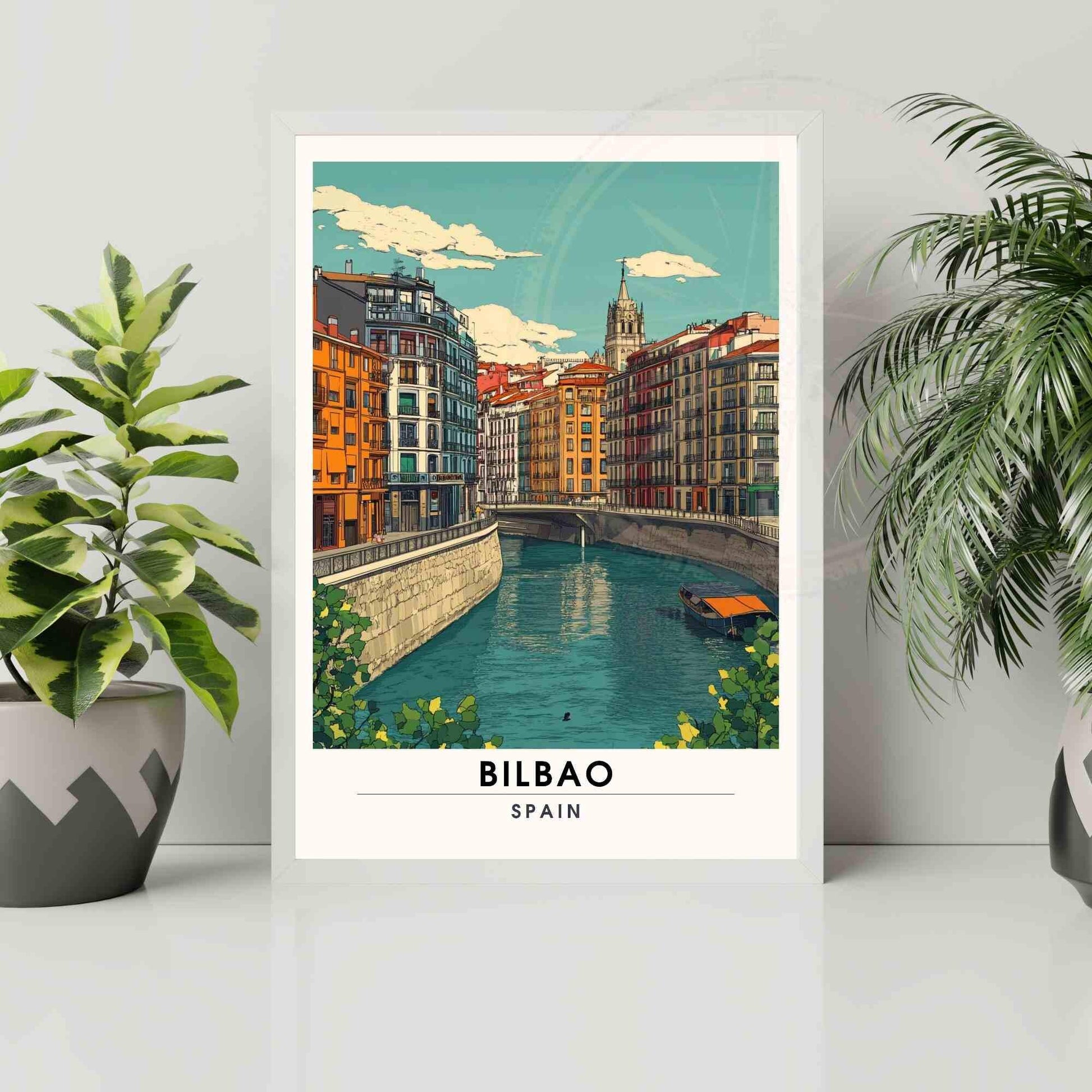 Affiche Bilbao | Impression de voyage Bilbao , Espagne