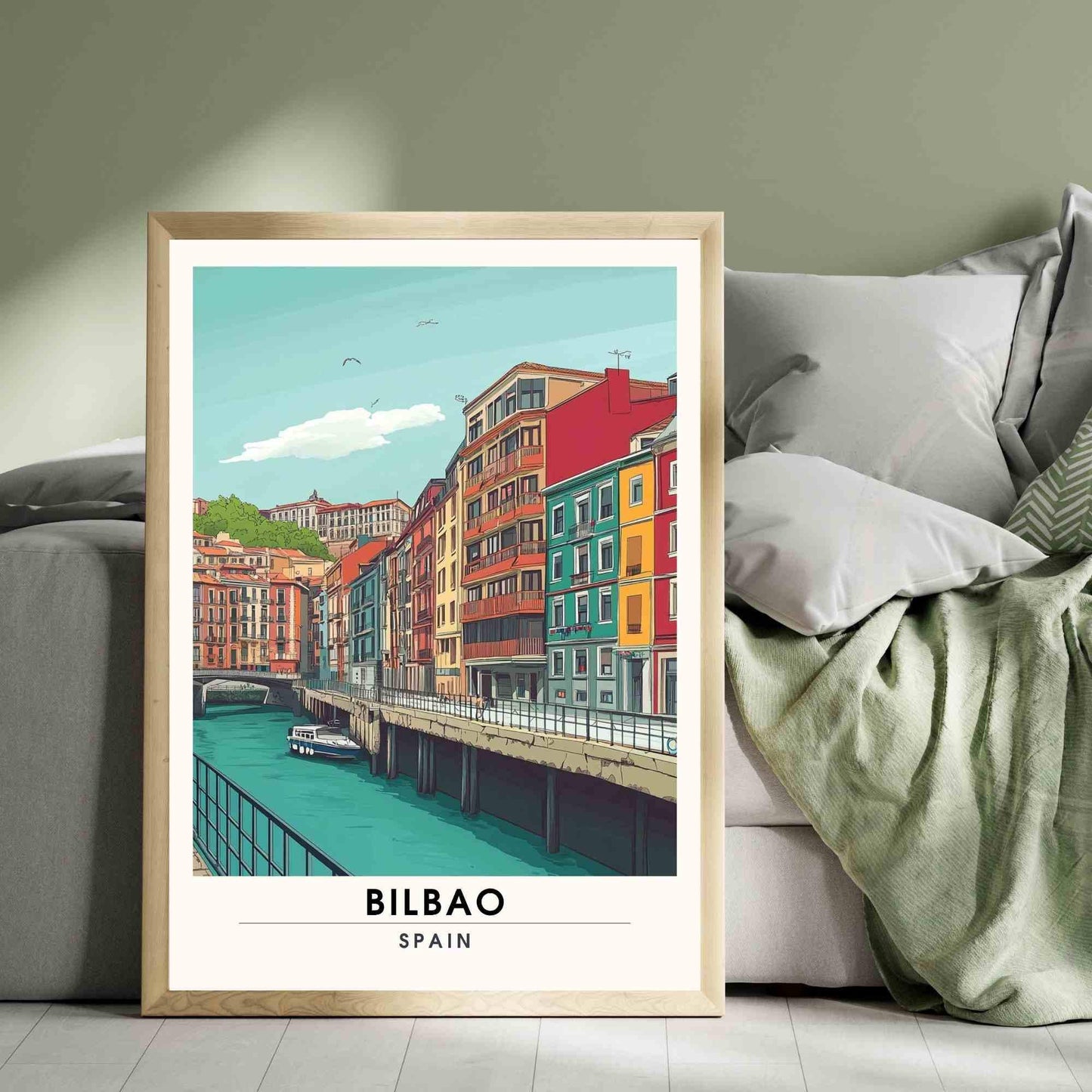 Affiche Bilbao | Impression de voyage Bilbao - Affiche Espagne