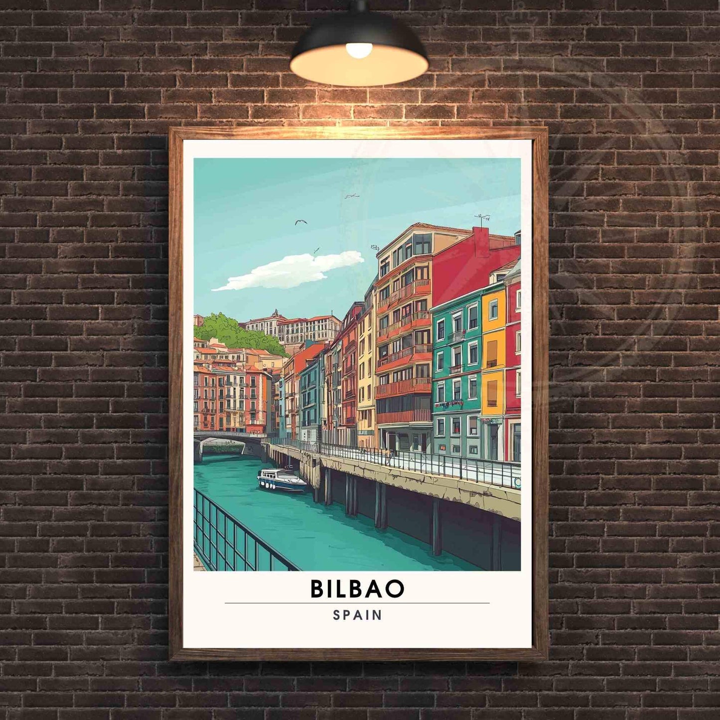 Affiche Bilbao | Impression de voyage Bilbao - Affiche Espagne